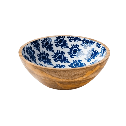 WOOD PRINTED BOWL (DECAL)